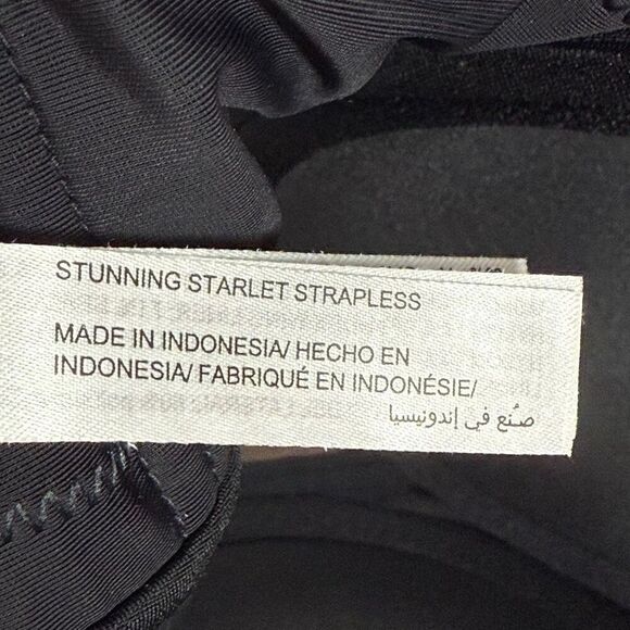 Soma black stunning starlett strapless underwire bra size 34 DDD - Picture 9 of 9